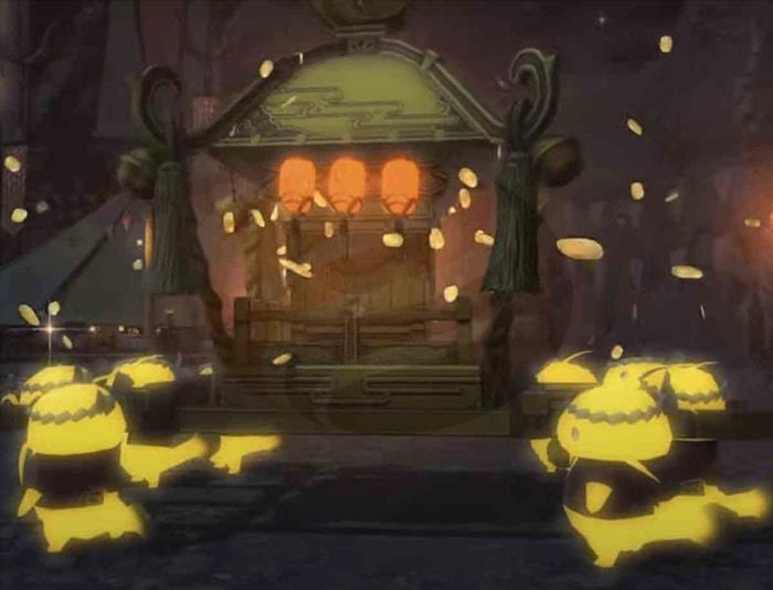 Gilded Mikoshi mount